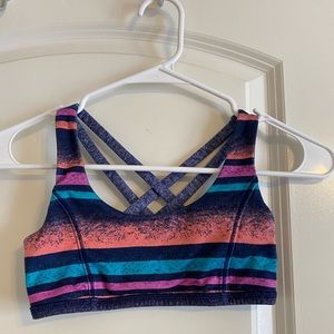 ivivva girl reversible strappy back sports bra